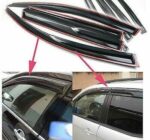 Fit 2008-2017 Mitsubushi Lancer Dark Smoke JDM Style Window Visors - Image 5