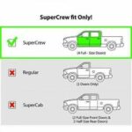 Fit 2015-2021 Ford F-150 Super Crew Out-Channel Vent Window Visors Rain Sun Wind Guards Shade Deflectors - Image 2