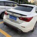 Fit 2014-2017 INFINITI Q50 Rear Trunk Spoiler wing (Gloss Black) - Image 3