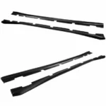 Fit 2011-2021 Dodge Charger Side Skirts Extension Body Kit (Unpainted Matte Black) - Image 6