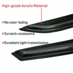 Fit 2006-2011 BMW 3 Series E90 Out-Channel Vent Window Visors Rain Sun Wind Guards Shade Deflectors - Image 2