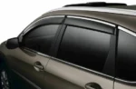 Fit 2019-2024 Subaru Forester Clip-On Chrome Trim Vent Window Visors Rain Sun Wind Guards Shade Deflectors - Image 4