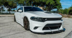 Fit 2011-2025 Dodge Charger SRT Style Side Skirts Extension kit (Unpainted Matte Black) - Image 2