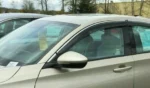 For Hyundai Accent 2012-2017 Sedan Clip-On Chrome Trim Vent Window Visors Rain Sun Wind Guards Shade Deflectors - Image 4