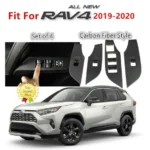 Fit 2019-2021 Toyota RAV4 Gear Position Shift Panel Cover Trim (Carbon Fiber Print) - Image 7