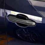 Fit 2019-2022 TOYOTA RAV4 Car Side Door Handle Cover Trim (Carbon Fiber Print, Smart Holes) - Image 6