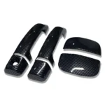 Fit 2007-2021 Toyota Tundra DOUBLE CAP Door Handle Covers Trim (Carbon Fiber Print, 2-door) - Image 4