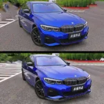 Fit 2019-2022 BMW 3 Series G20 M Style Side Skirts (Carbon Fiber Print) - Image 2