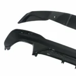 Fits 2017-2022 BMW G30 540i/550i/M550i M Sport Style Rear Bumper Diffuser Spoiler (Gloss Black) - Image 3