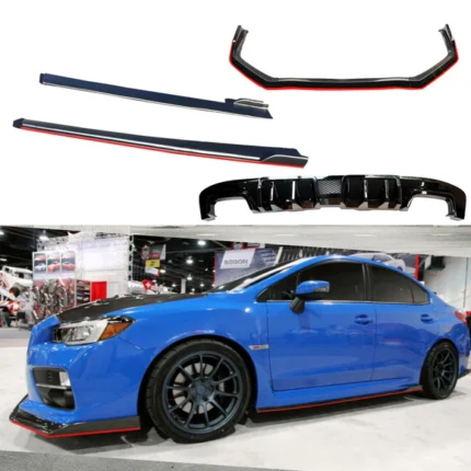 Full Body Kit Set - Carbon Fiber Print / Gloss Black| Fits Subaru WRX (2015-2021 )