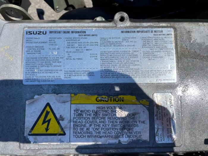 2003 ISUZU 6HK1X ENGINE - Image 3