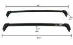 Roof Rack Cross Bar - Premium Black | Fits Honda CR-V (17-22) - Image 6
