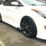 Fit 2008-2020 Ford Fusion Black Side Skirts Splitter Spoiler Diffuser Wings - Image 2