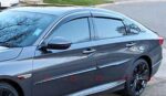 Fit 2015-2019 Subaru Outback Clip-On Chrome Trim Vent Window Visors Rain Sun Wind Guards Shade Deflectors - Image 5