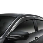 Fit 2008-2012 Honda Accord Clip-On Chrome Trim Vent Window Visors Rain Sun Wind Guards Shade Deflectors - Image 3
