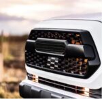 Fits 2016-2021 Toyota Tacoma PRO Front Grille Bumper Hood Matte Black Grill - Image 4
