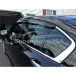 Fit 15-20 Acura TLX Carbon Print Trim Window Visors Rain Guards - Image 5