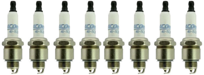 Spark Plugs 8 Pack Acdelco Double Platinum 41833 for Holden 5.0L 307 EJ EK HK HT FB HQ 5.7L 350 - Image 1