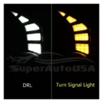 Fit 2014-2021 Toyota 4Runner DRL Turn Signal LED Daytime Running Light Fog Lamps - Image 3