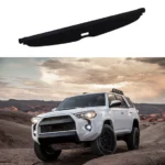 Fits 2010-2021 Toyota 4Runner Luggage Rear Trunk Retractable Tonneau Cargo Cover (Black)