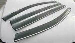 For Toyota Corolla 2020-2025 Chrome Trim Window Visor Rain Wind Guard Shade Deflector - Image 2