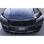 For 2020-2022 BMW 7 Series G12 Carbon Fiber Print Front Bumper Lip Spoiler - Image 9