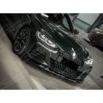 Fits 2021-2024 BMW G22/G23 430i/M440i CS Style Carbon Fiber Print Front Lip Spoiler - Image 6