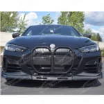 Fits 2021-2025 BMW G22/G23 430i/M440i CSL Style Real Carbon Fiber Front Lip Spoiler - Image 9
