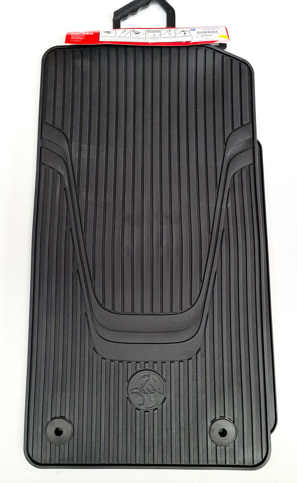 92420326.jpg Front Rubber Mats all weather suits Holden Commodore VF Genuine GM 2013-2017 new 92420326 - Image 1