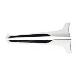 Fits 2013-2017 Honda Accord JDM Style Side Body Skirts Set (Glossy Black & White) - Image 2