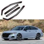 Fit 2018-2023 Honda Accord In-Channel Vent Window Visors Rain Sun Wind Guards Shade Deflectors