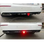 Fit 2018-2023 Honda Accord Sport Rear Diffuser Spoiler w/ LED Brake Light (Carbon Fiber Print) - Image 4
