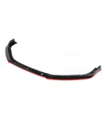 Fits 2018-2023 Honda Accord Sedan Front Bumper Lip Spoiler(Glossy Black With Red Trim) - Image 2