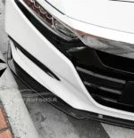 Fit 2018-2023 Honda Accord 4Dr Sedan Front Bumper Lip Spoiler (Carbon Fiber Print) - Image 4