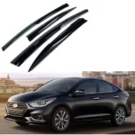 For Hyundai Accent 2018-2022 3D Mugen Style Vent Window Visors Rain Sun Wind Guards Shade Deflectors