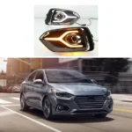 For Hyundai Accent Solarius 2017-2019 LED Daytime Day Fog Lights DRL Signal Lamp - Image 8