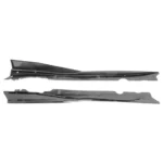 Fits 2020-2025 Chevrolet Corvette C8 Gloss Black 5VM Side Body Skirts - Image 4