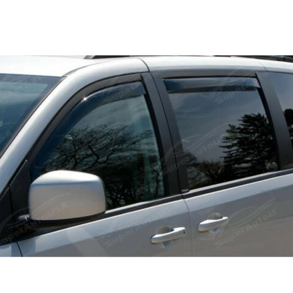 In-Channel Vent Window Visors Rain Sun Shade Guards Deflectors For BMW X6 2020-2025 - Image 5