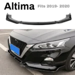Fit 2019-2020 NISSAN ALTIMA FRONT BUMPER LIP SPOILER SPLITTER (Gloss Black) - Image 3