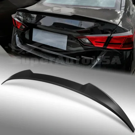 Fit 2019-2021 Nissan Altima Rear Trunk Spoiler Wing (Unpainted / Matte Black)