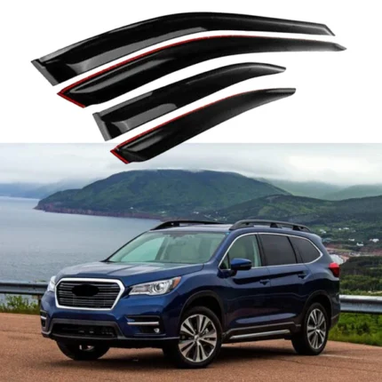 Fit 2019-2021 Subaru Ascent Out-Channel Vent Window Visors Rain Sun Wind Guards Shade Deflectors