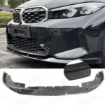 Fits 2022-2024 BMW G20 3 Series LCI Front Bumper Lip (Carbon Fiber Pattern / Gloss Black) - Image 3