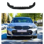 Fits 2022-2024 BMW G20 3 Series LCI Front Bumper Lip (Carbon Fiber Pattern / Gloss Black)