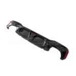 For 2017-2022 BMW 5 Series G30 Sedan Rear Bumper Diffuser with LED Light - Image 6