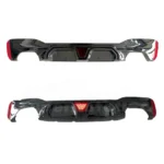 For 2017-2022 BMW 5 Series G30 Sedan Rear Bumper Diffuser with LED Light - Image 5