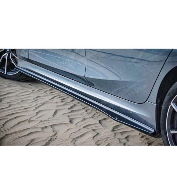 Fit 2019-2025 BMW 3 Series G20 M330i M340i M Sport Side Body Skirt Splitter Under Spoiler Rocker Panel Bottom Extension Lip - Image 6