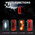 Fits Ford Bronco 2021-2024 Full LED Tail Lights Sequential Assembly - Image 7