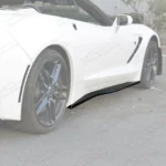 Fits Corvette C7 Stage 2 Front Lip Side Skirts Rear Spoiler Full Body Kit - Image 30