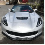 Fits Corvette C7 Stage 2 Front Lip Side Skirts Rear Spoiler Full Body Kit - Image 18
