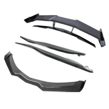 Fits 14-19 Corvette C7 Stage 2.5 ZR1 Style Front Lip Side Skirts Rear Spoiler Full Aero Kit
